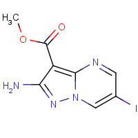 1375087-39-0 methyl 2-amino-6-iodopyrazolo[1,5-a]pyrimidine-3-carboxylate chemical structure