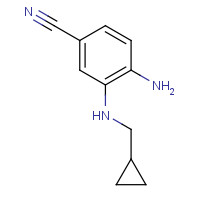 864275-07-0 4-amino-3-(cyclopropylmethylamino)benzonitrile chemical structure
