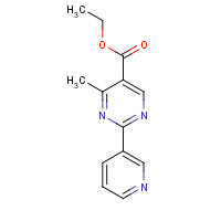 1068976-93-1 ethyl 4-methyl-2-pyridin-3-ylpyrimidine-5-carboxylate chemical structure
