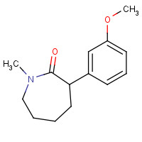 71592-43-3 3-(3-methoxyphenyl)-1-methylazepan-2-one chemical structure