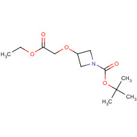 1227381-84-1 tert-butyl 3-(2-ethoxy-2-oxoethoxy)azetidine-1-carboxylate chemical structure