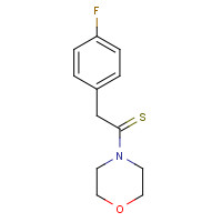 107825-27-4 2-(4-fluorophenyl)-1-morpholin-4-ylethanethione chemical structure