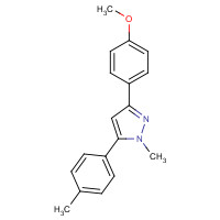 908329-93-1 3-(4-methoxyphenyl)-1-methyl-5-(4-methylphenyl)pyrazole chemical structure