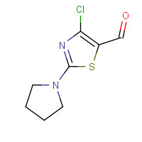 175543-06-3 4-chloro-2-pyrrolidin-1-yl-1,3-thiazole-5-carbaldehyde chemical structure