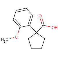 74316-88-4 1-(2-methoxyphenyl)cyclopentane-1-carboxylic acid chemical structure