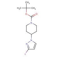 877401-19-9 tert-butyl 4-(3-iodopyrazol-1-yl)piperidine-1-carboxylate chemical structure