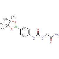 1245252-06-5 2-[[4-(4,4,5,5-tetramethyl-1,3,2-dioxaborolan-2-yl)phenyl]carbamoylamino]acetamide chemical structure