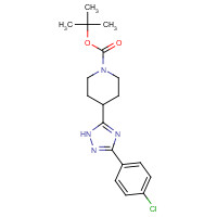 1205637-02-0 tert-butyl 4-[3-(4-chlorophenyl)-1H-1,2,4-triazol-5-yl]piperidine-1-carboxylate chemical structure