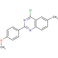 885277-22-5 4-chloro-2-(4-methoxyphenyl)-6-methylquinazoline chemical structure