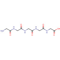 7093-67-6 2-[[2-[[2-[[2-[(2-aminoacetyl)amino]acetyl]amino]acetyl]amino]acetyl]amino]acetic acid chemical structure