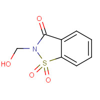 13947-20-1 2-(hydroxymethyl)-1,1-dioxo-1,2-benzothiazol-3-one chemical structure