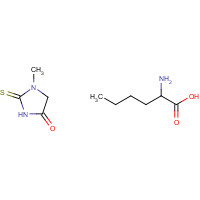 104809-14-5 2-aminohexanoic acid;1-methyl-2-sulfanylideneimidazolidin-4-one chemical structure