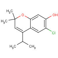 653563-89-4 6-chloro-2,2-dimethyl-4-propan-2-ylchromen-7-ol chemical structure