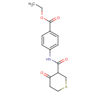 1151833-59-8 ethyl 4-[(4-oxothiane-3-carbonyl)amino]benzoate chemical structure