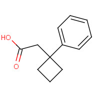 7306-17-4 2-(1-phenylcyclobutyl)acetic acid chemical structure