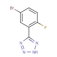 874784-09-5 5-(5-bromo-2-fluorophenyl)-2H-tetrazole chemical structure