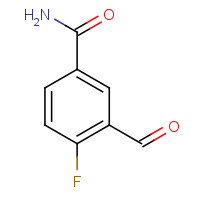 1005763-14-3 4-fluoro-3-formylbenzamide chemical structure