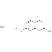 3880-78-2 7-methoxy-1,2,3,4-tetrahydronaphthalen-2-amine;hydrochloride chemical structure