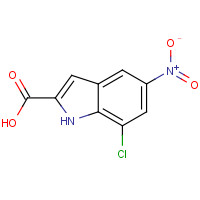 1391602-03-1 7-chloro-5-nitro-1H-indole-2-carboxylic acid chemical structure