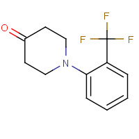 821792-43-2 1-[2-(trifluoromethyl)phenyl]piperidin-4-one chemical structure
