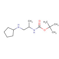 1284246-27-0 tert-butyl N-[1-(cyclopentylamino)propan-2-yl]carbamate chemical structure