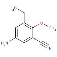 1003708-34-6 5-amino-3-ethyl-2-methoxybenzonitrile chemical structure
