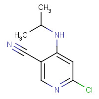 1447226-65-4 6-chloro-4-(propan-2-ylamino)pyridine-3-carbonitrile chemical structure