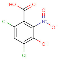 253268-25-6 4,6-dichloro-3-hydroxy-2-nitrobenzoic acid chemical structure