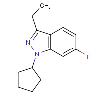 885271-87-4 1-cyclopentyl-3-ethyl-6-fluoroindazole chemical structure