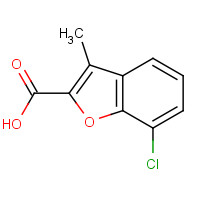 32565-18-7 7-chloro-3-methyl-1-benzofuran-2-carboxylic acid chemical structure