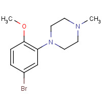 159306-42-0 1-(5-bromo-2-methoxyphenyl)-4-methylpiperazine chemical structure