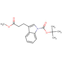 253605-13-9 tert-butyl 3-(3-methoxy-3-oxopropyl)indole-1-carboxylate chemical structure