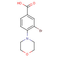 1131594-24-5 3-bromo-4-morpholin-4-ylbenzoic acid chemical structure