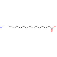 822-12-8 sodium;tetradecanoate chemical structure