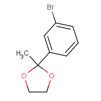39172-32-2 2-(3-bromophenyl)-2-methyl-1,3-dioxolane chemical structure