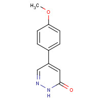 100079-00-3 4-(4-methoxyphenyl)-1H-pyridazin-6-one chemical structure