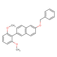 623146-09-8 2-(2,6-dimethoxyphenyl)-6-phenylmethoxynaphthalene chemical structure