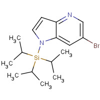1015609-27-4 (6-bromopyrrolo[3,2-b]pyridin-1-yl)-tri(propan-2-yl)silane chemical structure