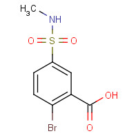 22361-62-2 2-bromo-5-(methylsulfamoyl)benzoic acid chemical structure