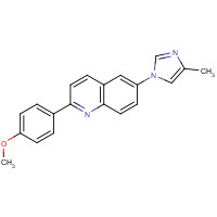 1201902-20-6 2-(4-methoxyphenyl)-6-(4-methylimidazol-1-yl)quinoline chemical structure