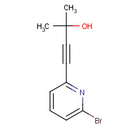475640-18-7 4-(6-bromopyridin-2-yl)-2-methylbut-3-yn-2-ol chemical structure
