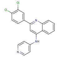 1303557-69-8 2-(3,4-dichlorophenyl)-N-pyridin-4-ylquinolin-4-amine chemical structure