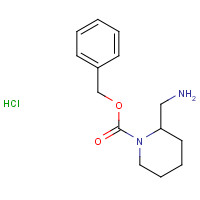 1159826-44-4 benzyl 2-(aminomethyl)piperidine-1-carboxylate;hydrochloride chemical structure