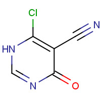 5305-43-1 6-chloro-4-oxo-1H-pyrimidine-5-carbonitrile chemical structure