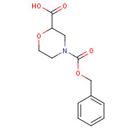 135782-21-7 4-phenylmethoxycarbonylmorpholine-2-carboxylic acid chemical structure