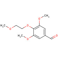 65321-43-9 3,5-dimethoxy-4-(2-methoxyethoxy)benzaldehyde chemical structure