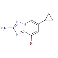 1319068-92-2 8-bromo-6-cyclopropyl-[1,2,4]triazolo[1,5-a]pyridin-2-amine chemical structure
