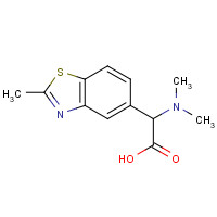 1007879-06-2 2-(dimethylamino)-2-(2-methyl-1,3-benzothiazol-5-yl)acetic acid chemical structure