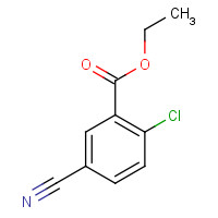 1261779-36-5 ethyl 2-chloro-5-cyanobenzoate chemical structure