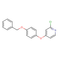 1150308-87-4 2-chloro-4-(4-phenylmethoxyphenoxy)pyridine chemical structure